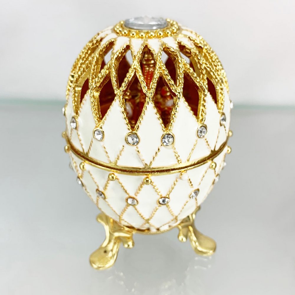 Copy Of Faberge 5290 St. Basil's Cathedral, white