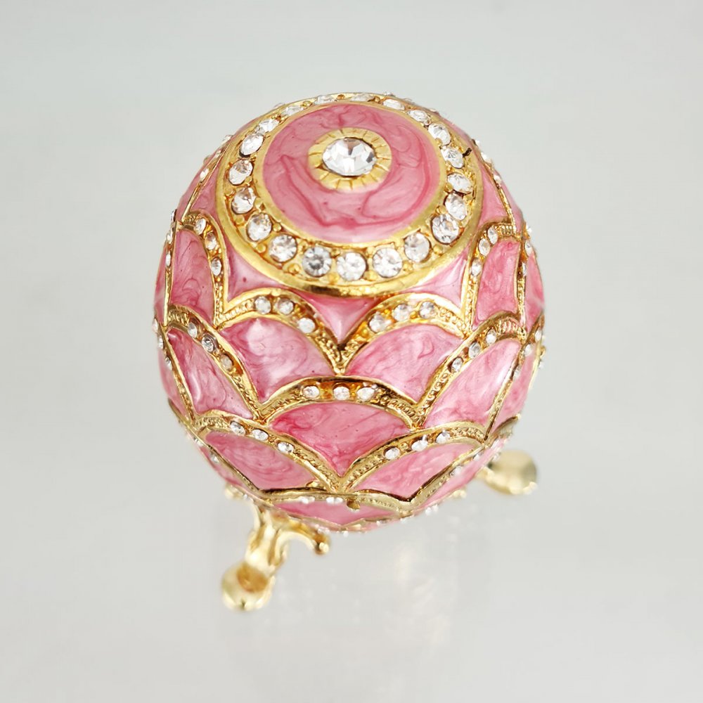 Copy Of Faberge 3193-002 egg jewelry box, pink