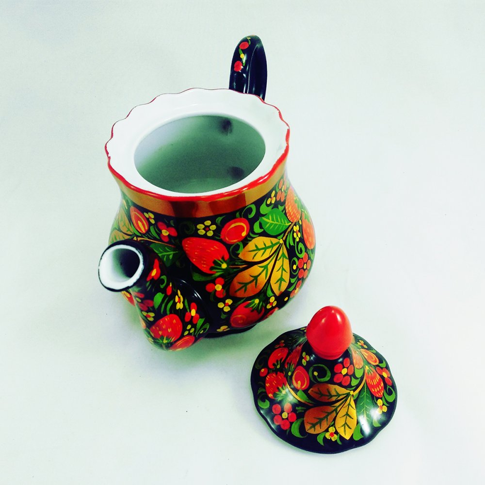 Khokhloma gift Teapot ceramic