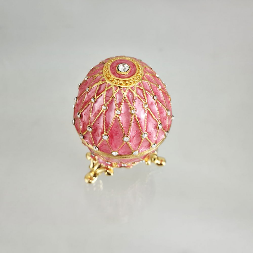 Copy Of Faberge 4326 egg jewelry box, pink