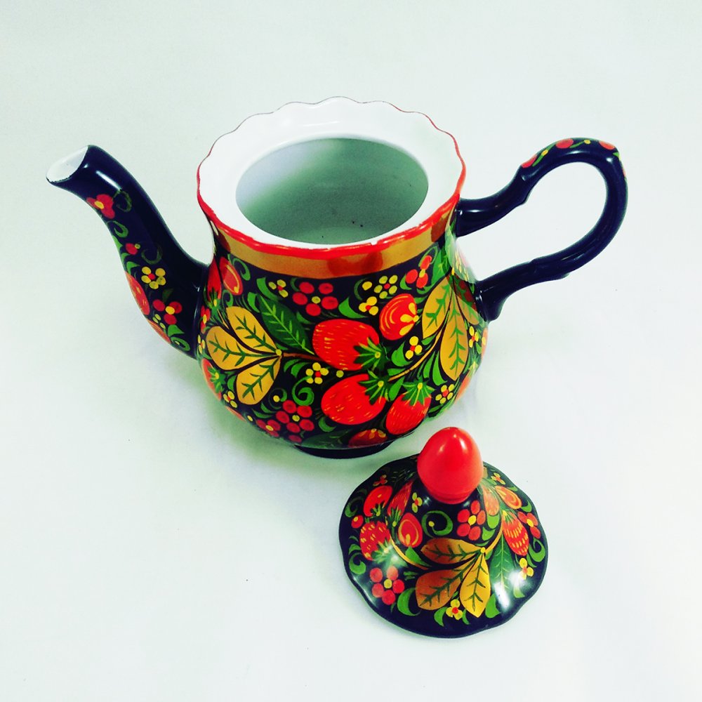 Khokhloma gift Teapot ceramic
