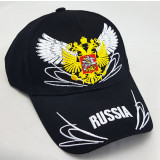 Headdress Baseball cap Russia, coat of Arms Russia, wings, black