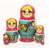 Nesting doll Sergiev-Posad 5 pcs. balalayka