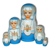 Nesting doll Sergiev-Posad 5 pcs. Angel