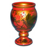 Khokhloma gift Vase for napkins