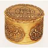 birch bark products box Cathedral, 5 x 3,5 cm.