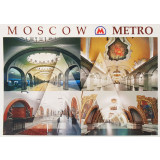 Postcards set Moscow Metro fasinating station 16 pieces 10h15 cm
