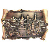Magnet metal 027-2BR-19K23 relief scroll Moscow Spassky tower...