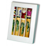 New Year and Christmas Pencil a set 5 piece in a box