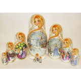 Nesting doll 10 pcs. The snow queen