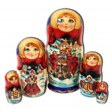 Nesting doll 5 pcs. two, the guy with the girl