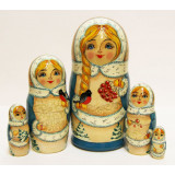 Nesting doll Sergiev-Posad 5 pcs. Winter M