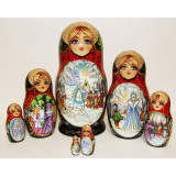 Nesting doll 7 pcs. The snow queen