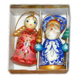 New Year and Christmas christmas tree toy set 2 pcs.