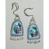 Enamel earrings Earrings the Hand bell