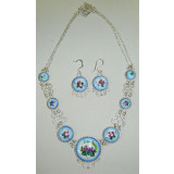 Enamel necklace Necklace Flowering