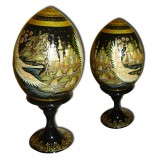 Easter egg wooden Russian north