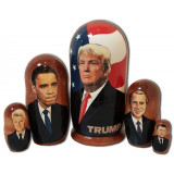 Nesting doll political leaders Donald Trump, the American President