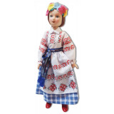 Doll handmade porcelain the Belarusian outfit