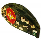 Headdress The soldier's forage cap camouflage with badges