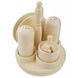 Wooden product set for spices, Linden tree, 16 x 15