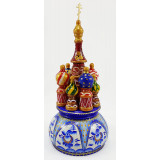 Musical cathedral - a breadboard model Russia, Gzhel turquoise, 21...