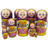 Nesting doll by customer specification 5 pcs., with the logo of FP...