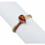 Amber ring Small heart