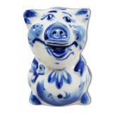New Year and Christmas pig with accordion (figure) , symbol of 2019