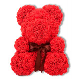 Gift for Valentine's Day 3D bear of roses red