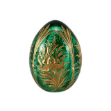Easter egg glass Large green