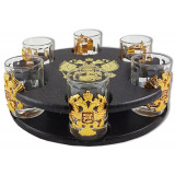 Ware Set of wine-glasses small with symbolics in assortiment...