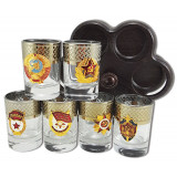 Ware Set of wine-glasses small with symbolics in assortiment...