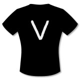 T-shirt XL V,  black, XL