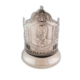 Cup holder Soviet Union, Nickel plated