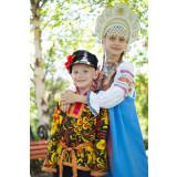 Russian folk costume KOSOVOROTKAS Kosovorotka khokhloma 16609
