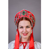 Russian folk costume KOKOSHNIKI Kokoshnik Pelageya 21891