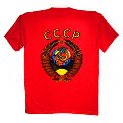 T-shirt L Arms of USSA L red