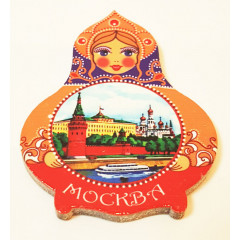 Magnet wooden Red Moscow