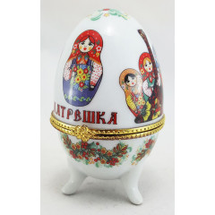 Easter egg porcelain matrioshkas small