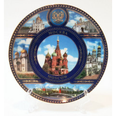 Plate 10-K6-19 Moscow collage St.Basil Cathedral D10