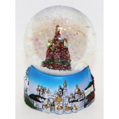 souvenir water ball 097-45-19 Water full-sphere, Moscow Sr. Bazils Cathedral, small, 6,5 cm.