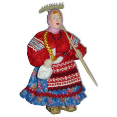 Doll handmade copyright Galina Maslennikova A2-12 Mariya with the raker