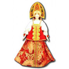 Doll handmade big n the national costume (ar3a)