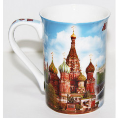 Brelok 061-19 bone porcelain, Moscow, St. Basil's Cathedral