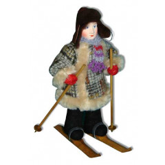 Doll handmade copyright Galina Maslennikova A2-23-1 Boy on a skis