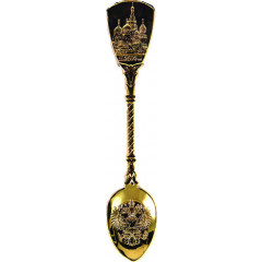 Spoon 222-S-21 metal with inside Moscow Cathedral of Christ the Savior