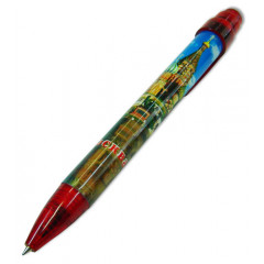 Pen 464-19-R souvenir Moscow. St. Basil Cathedral red