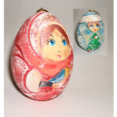 New Year and Christmas christmas tree toy Egg carved the Snow Maiden