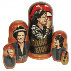 Nesting doll popular singers Rolling Stones